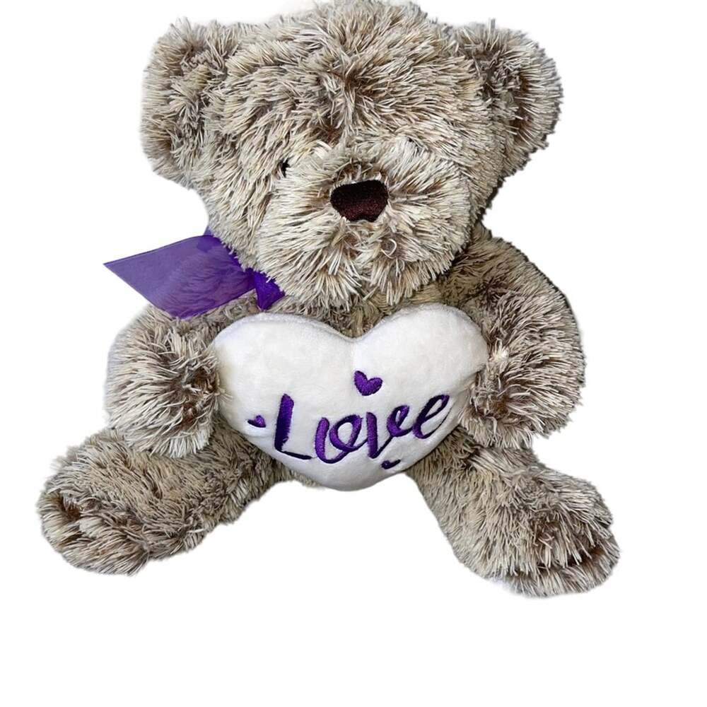 Dan Dee fluffy stuffed bear/plush stuffed animal MD size Love pillow Valentine